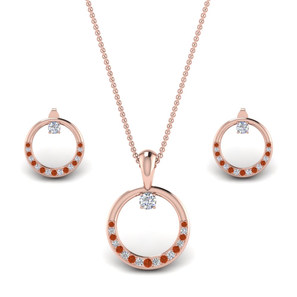 diamond-circle-earring-and-pendant-set-with-orange-sapphire-in-FD9041SETGSAORANGLE1-NL-RG