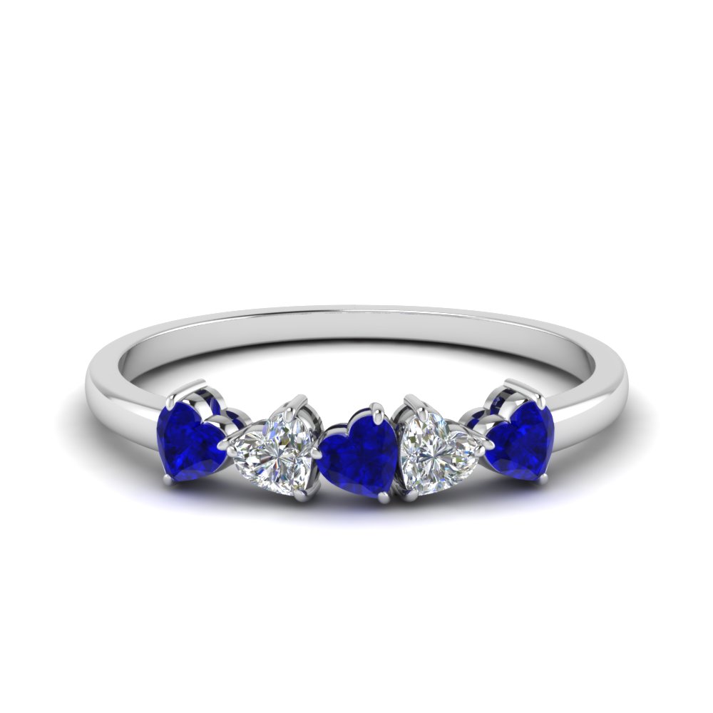 1.25-carat-diamond-heart-5-stone-sapphire-anniversary-ring-in-FD8899GSABL-NL-WG