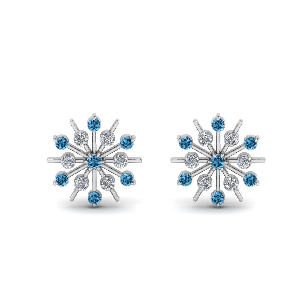 Snowflake earrings - 24K Gold & CZ ⋆ DIVINE DULCET