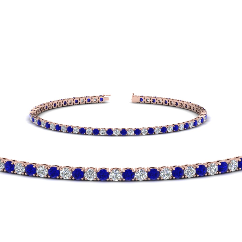 diamond tennis bracelet for women with sapphire (3 ctw.) in FDBRC8636 3CTGSABL NL RG