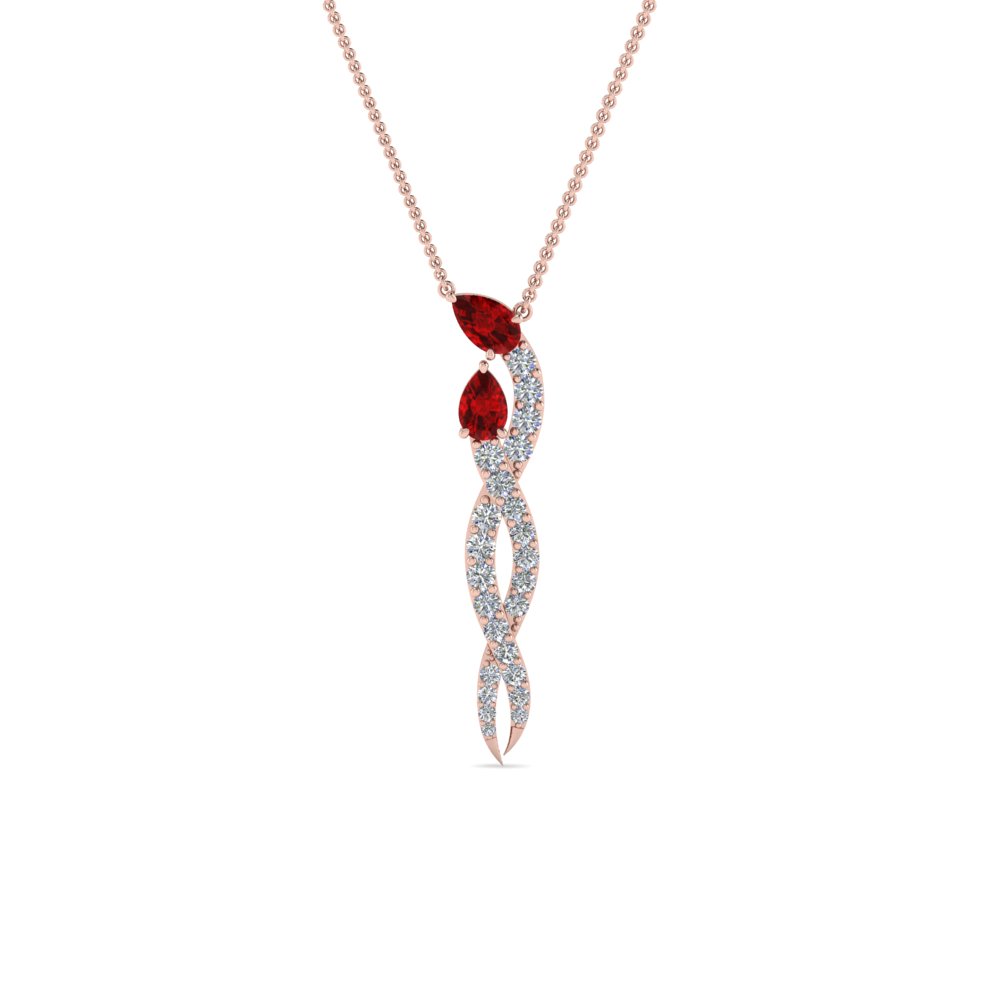 ruby snake necklace