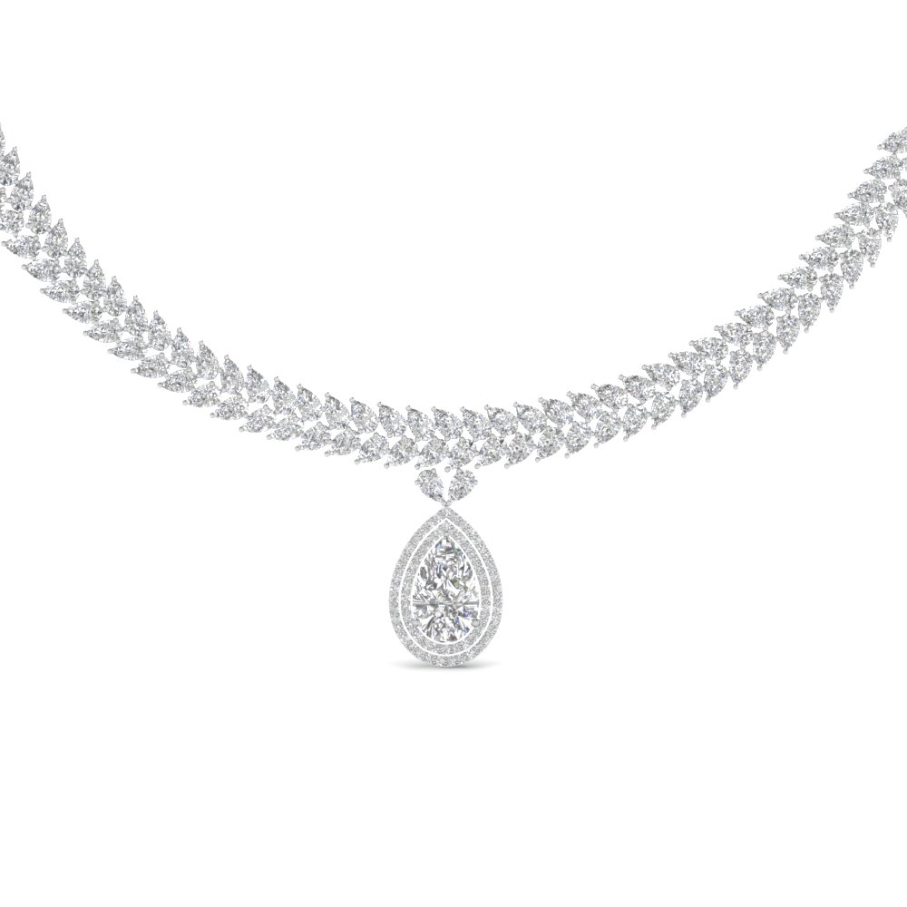 white diamond necklace