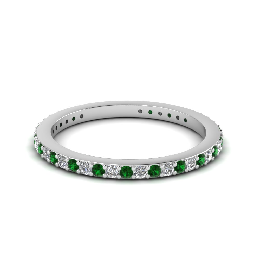 Emerald Stackable Band