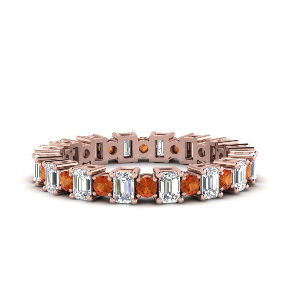 emerald-and-round-alternating-eternity-diamond-band-with-orange-sapphire-in-FDEWB9298GSAOR-NL-RG-GS