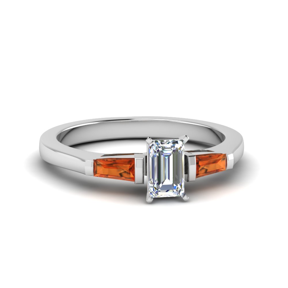 Baguette 3 Stone Ring