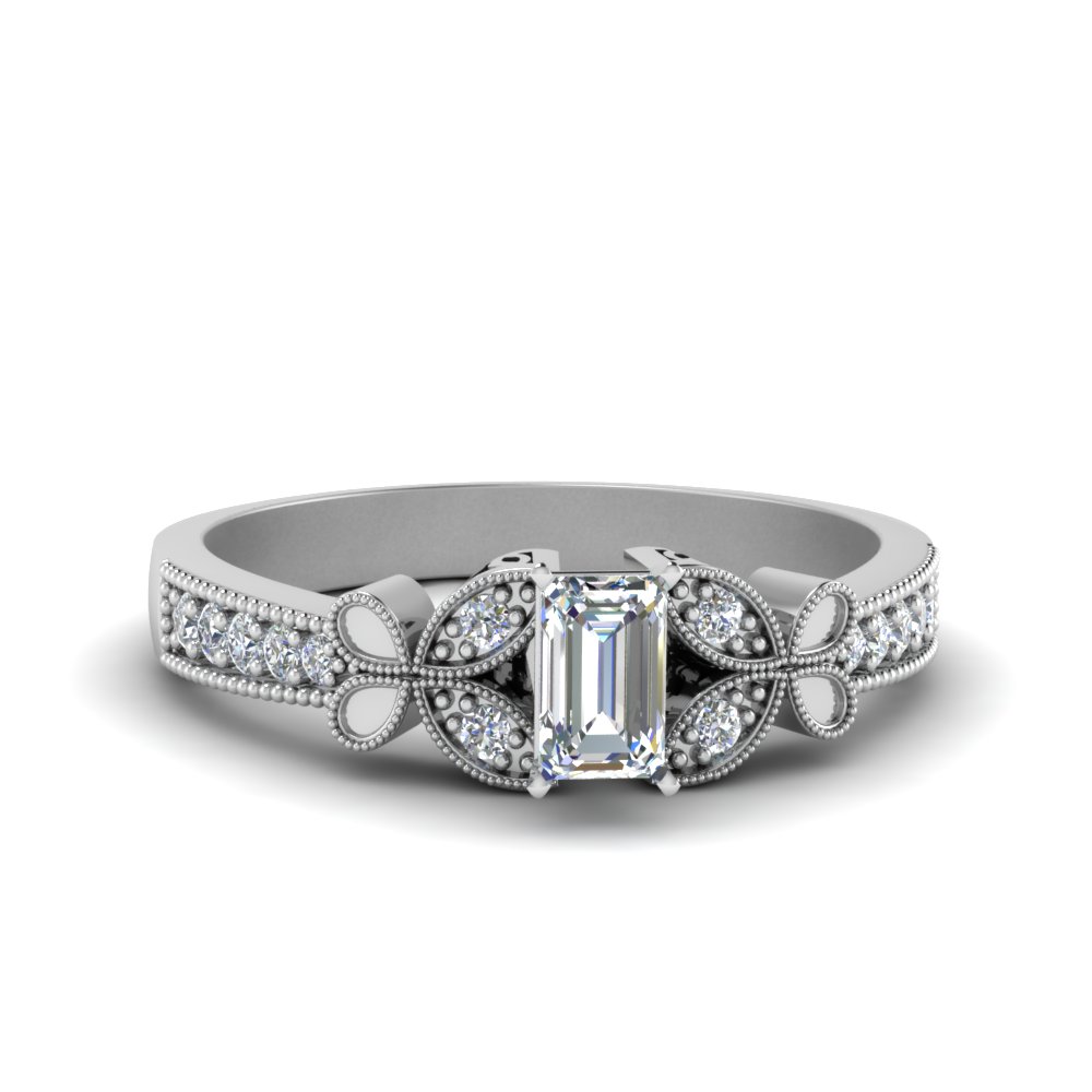 Butterfly Diamond Bridal Ring