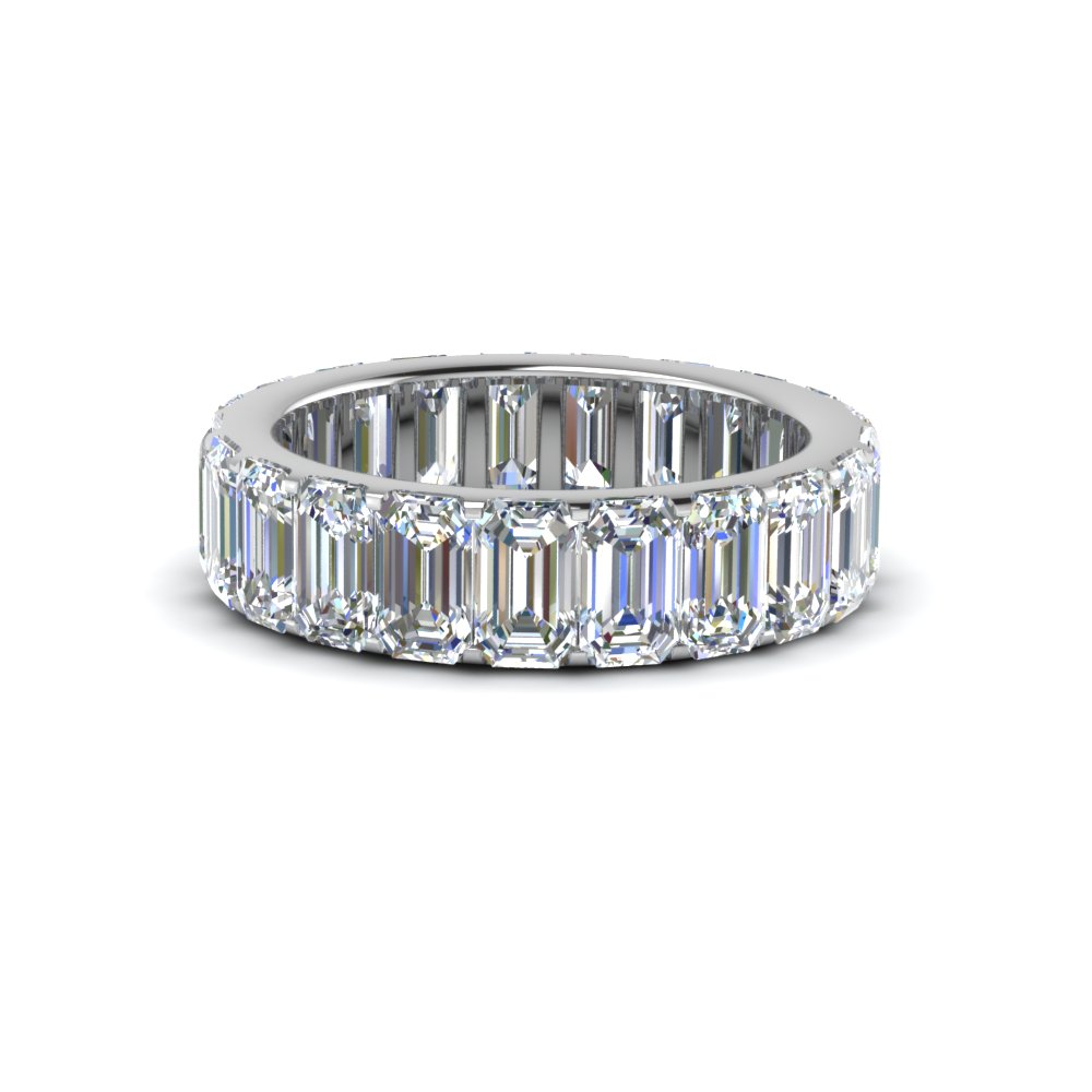 Emerald Cut Eternity Diamond Ring - KK Diamonds LLC