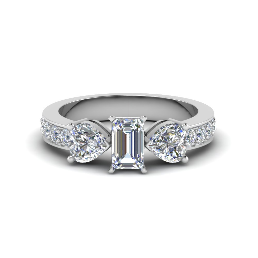 Emerald Cut Diamond Ring For Women