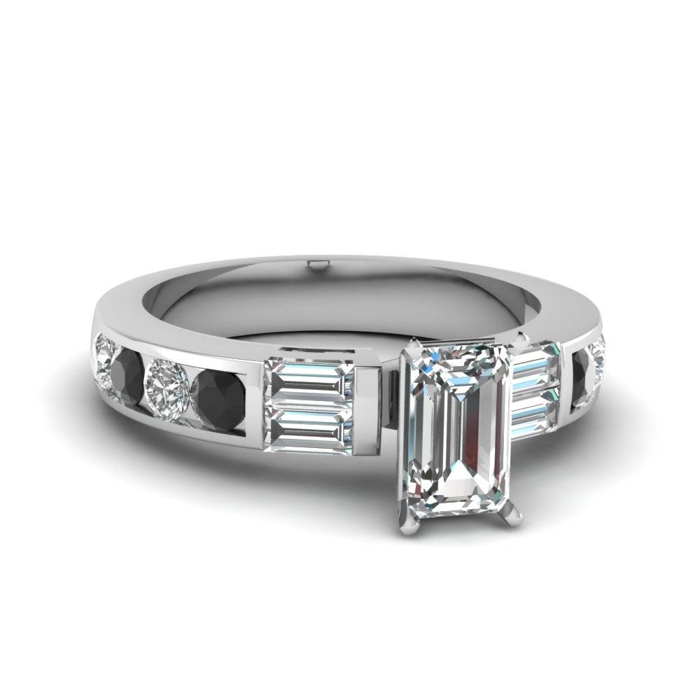 Emerald & Baguette Diamond Ring
