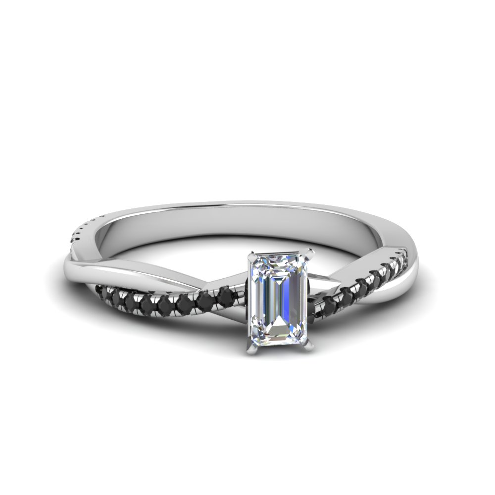 Classic Black Diamond Engagement Rings