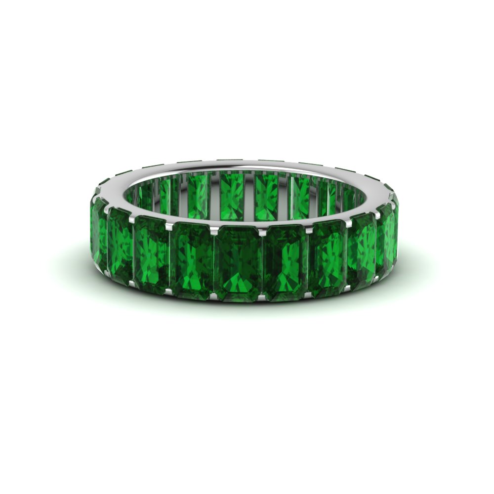 14K Yellow Gold Over Emerald Cut Ruby & Green Emerald 4.20Ct Stud Earrings