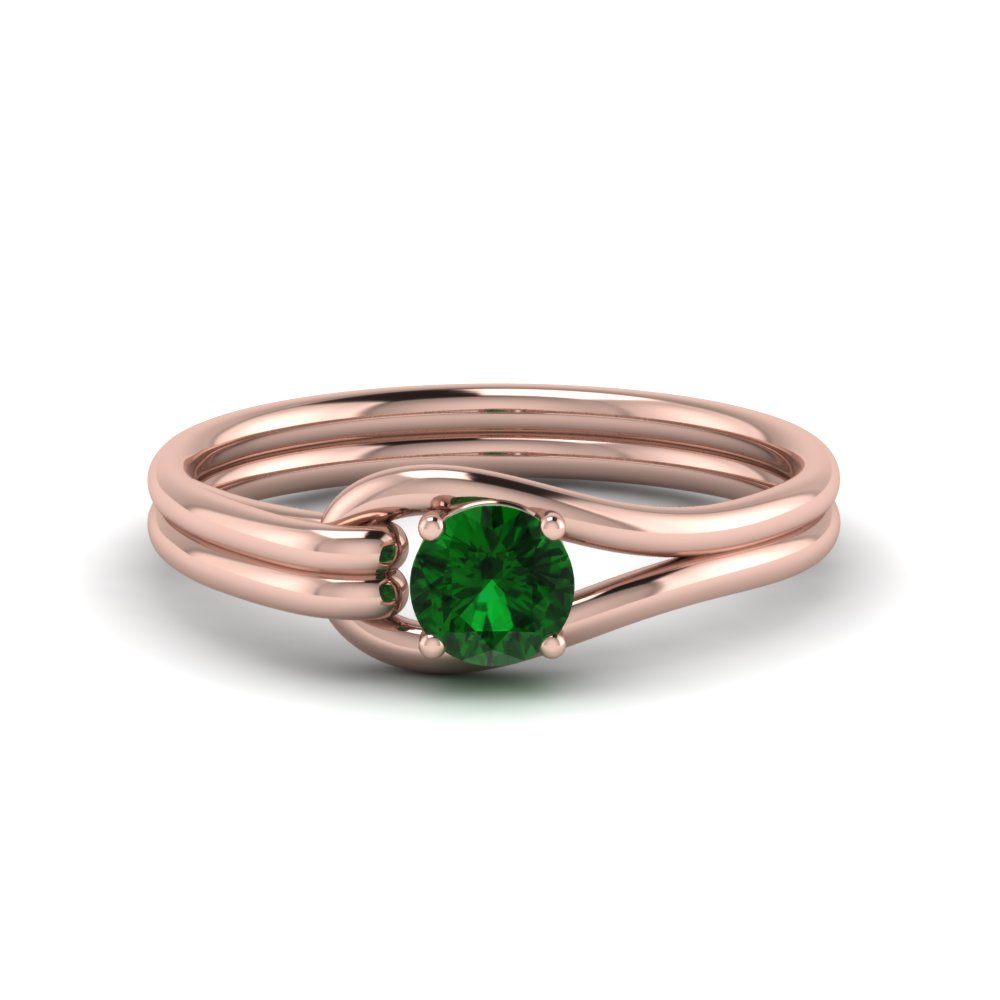 Rose Gold Minimalist Engagement Ring