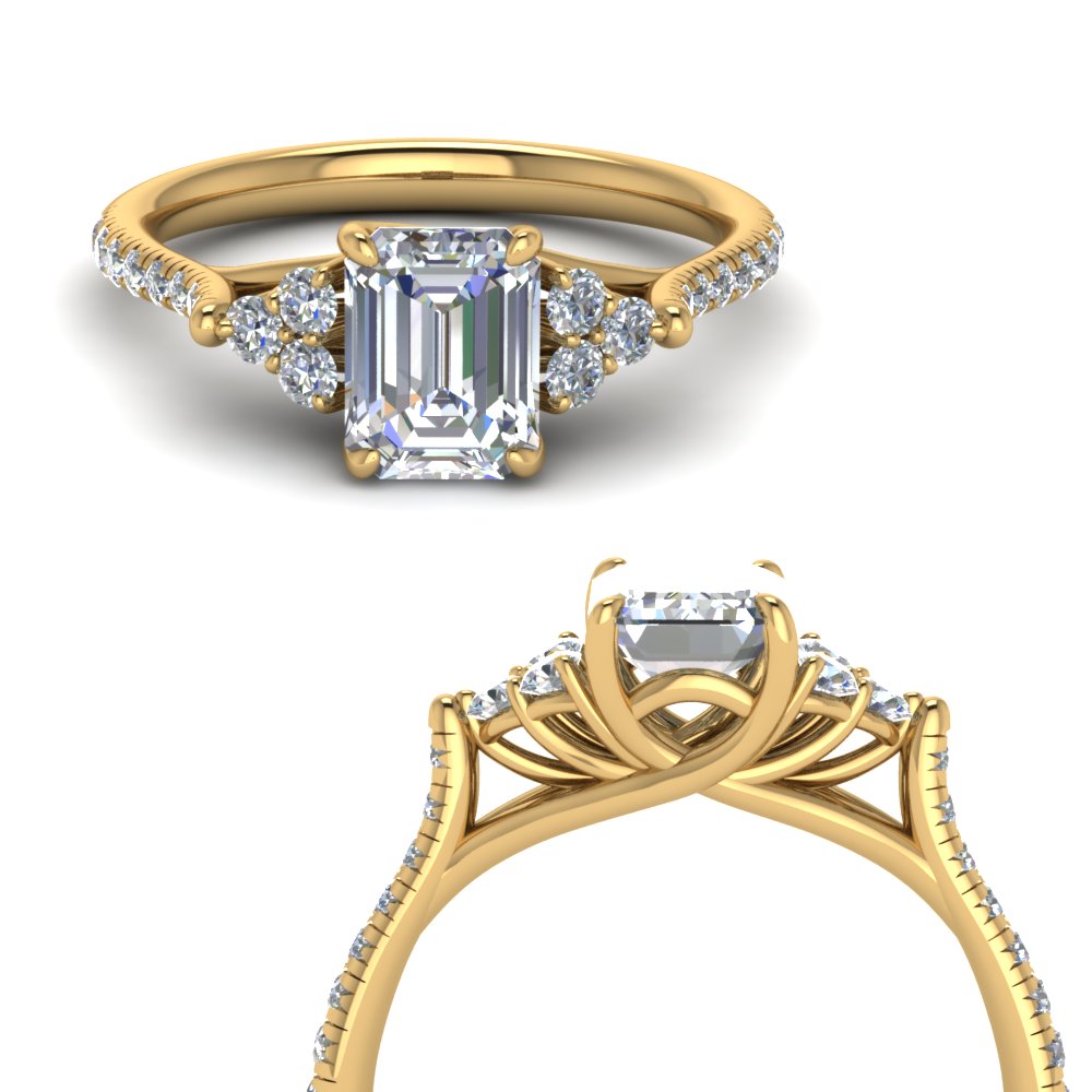 emerald-cut-lab-grown-accented-lab diamond engagement-ring-in-FD123457EMRANGLE3-NL-YG