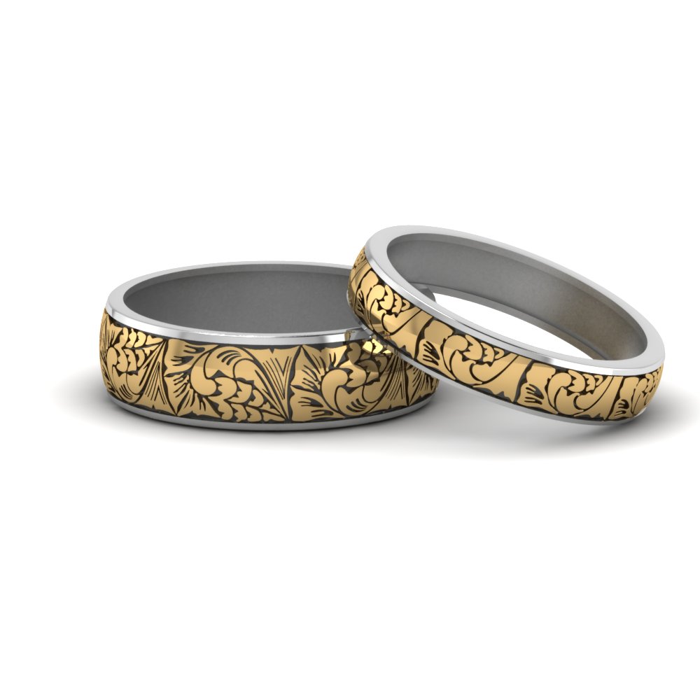 his and hers engraved rings