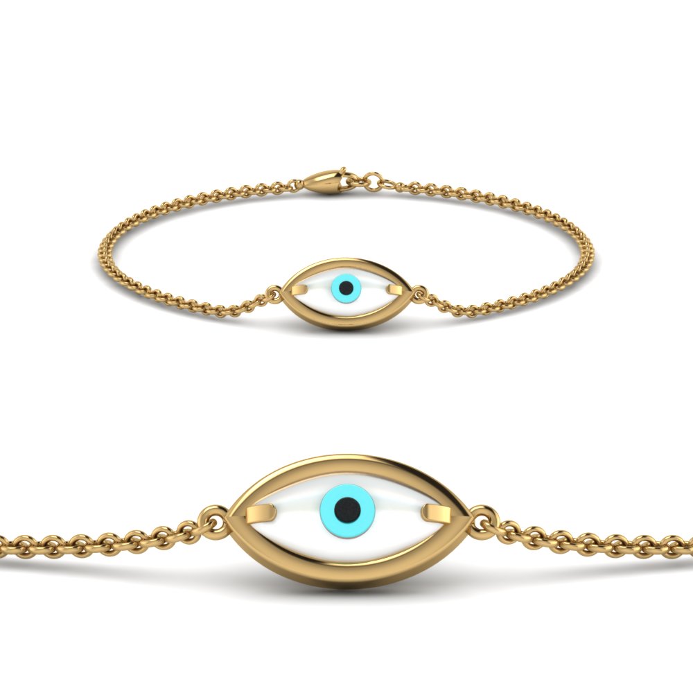Evil Eye Gold Bracelet