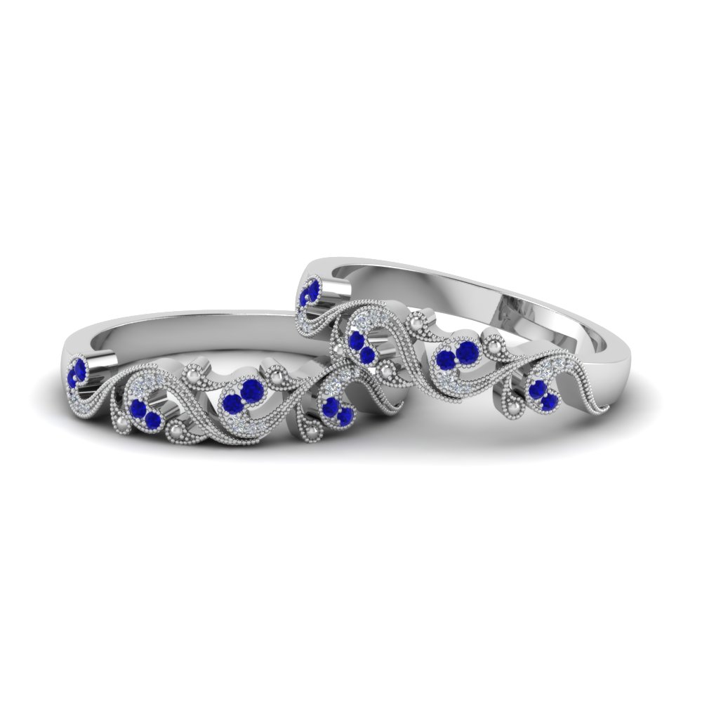 Filigree Ans Pride Diamond Wedding Band With Shire In 14k Filigree Ans Pride Wedding Band