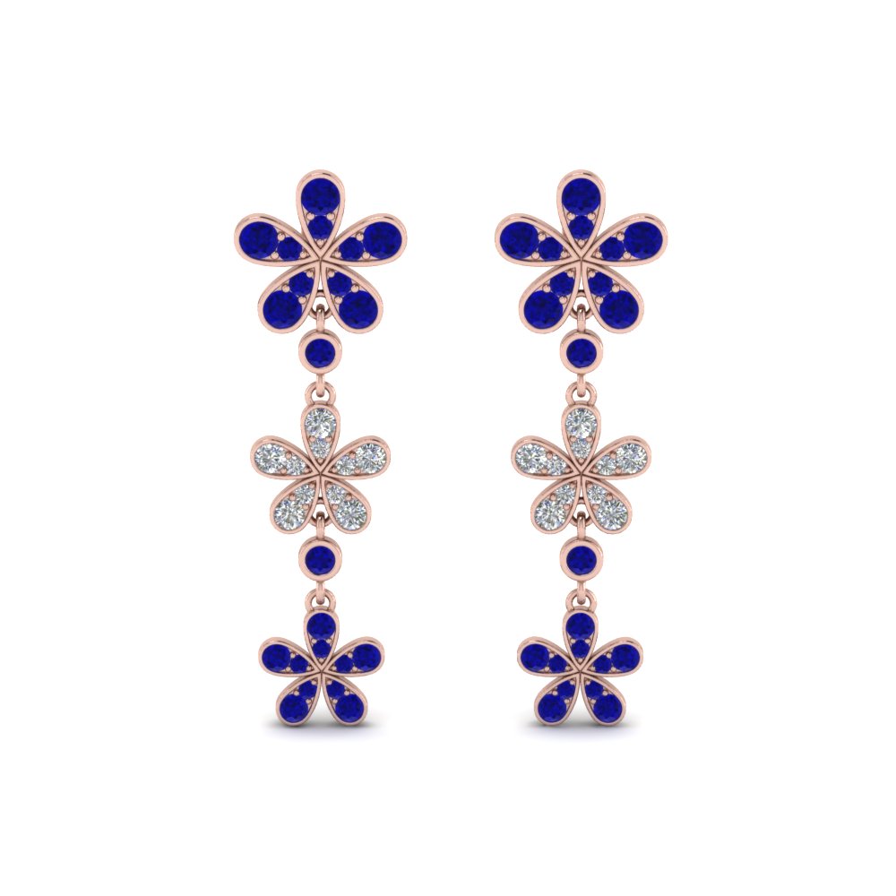Popular Blue Sapphire Earrings