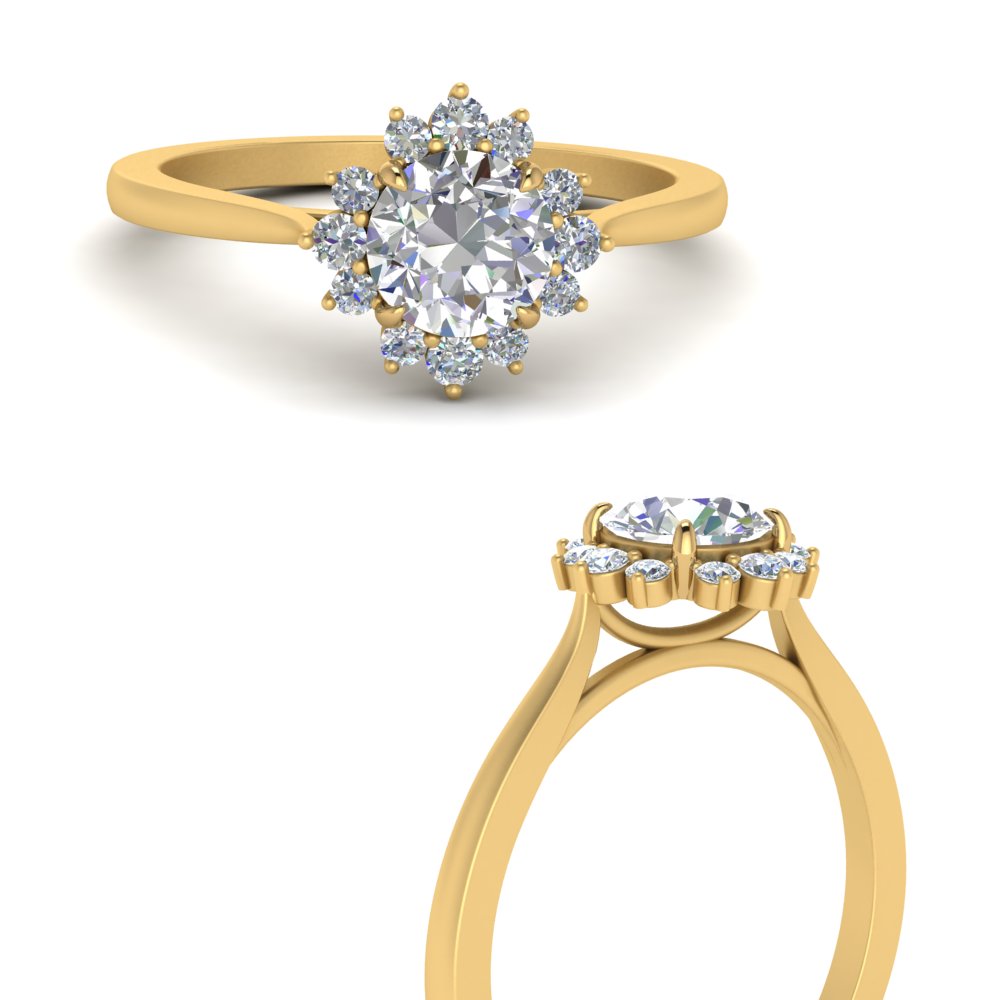 Yellowish Orange Engagement ONE WHITE GOLD RING 1.50 CARAT DIAMOND RING at  Rs 40000 in Palanpur