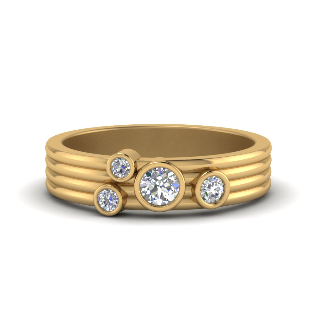 Four Stone Asymmetrical Promise Ring 