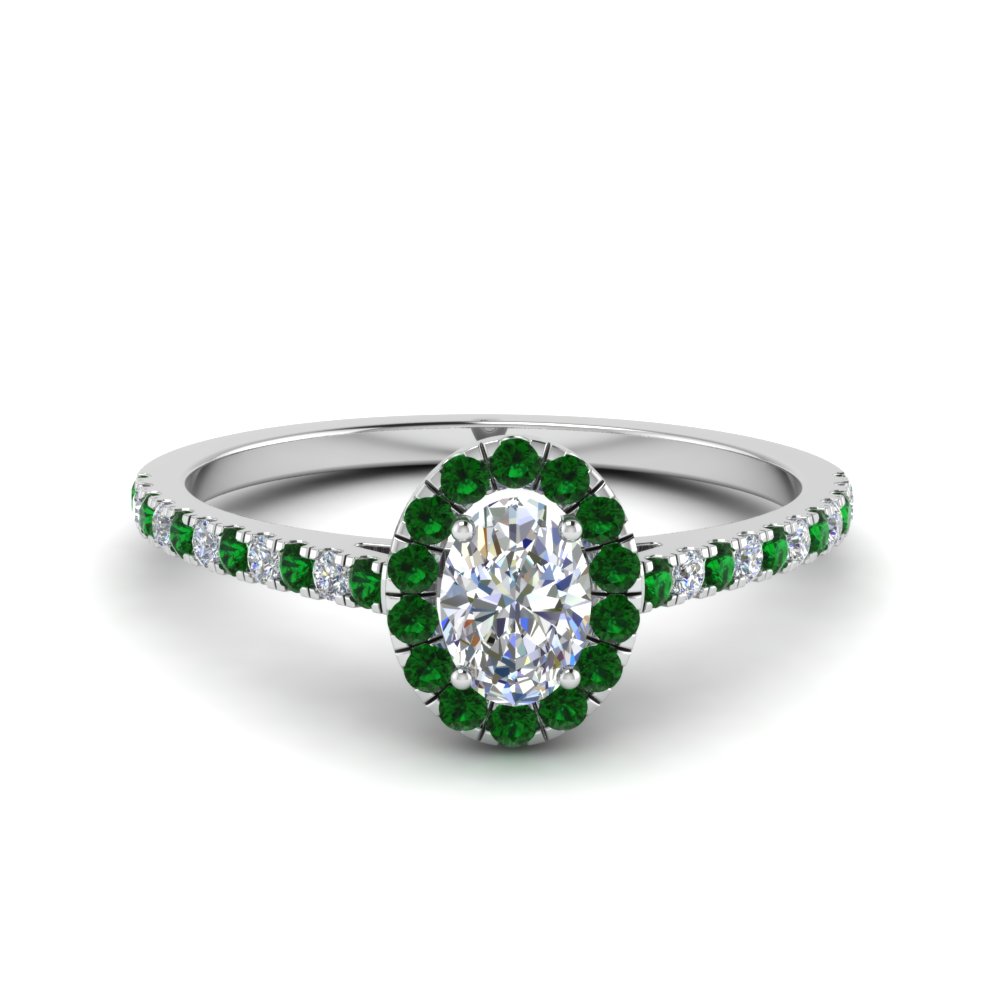 Oval Halo Engagement Rings