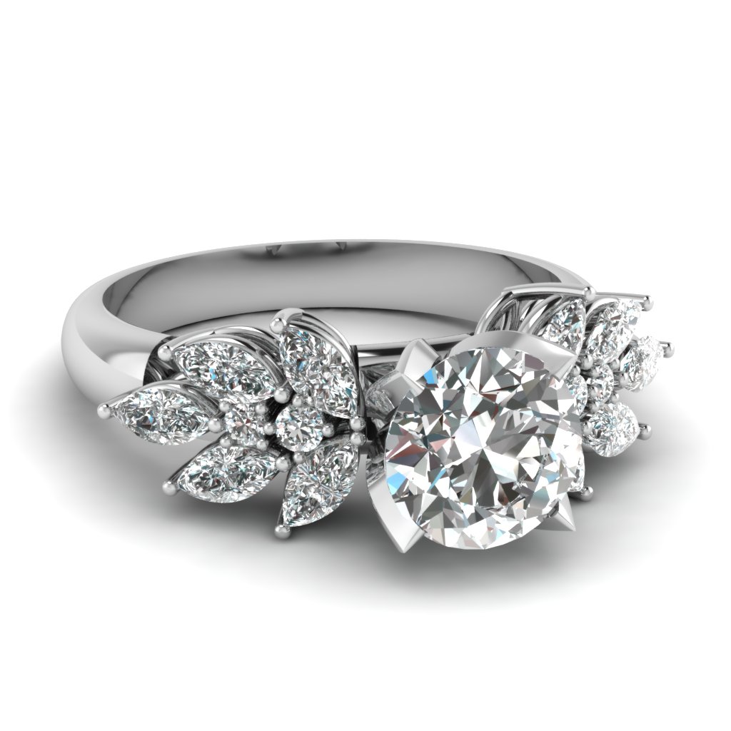Petal Diamond Ring 2 Carat