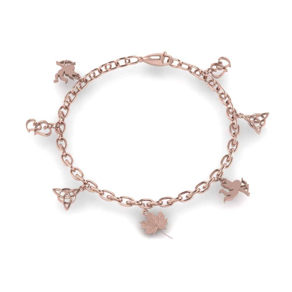 Charm It! Gold Chain Bracelet