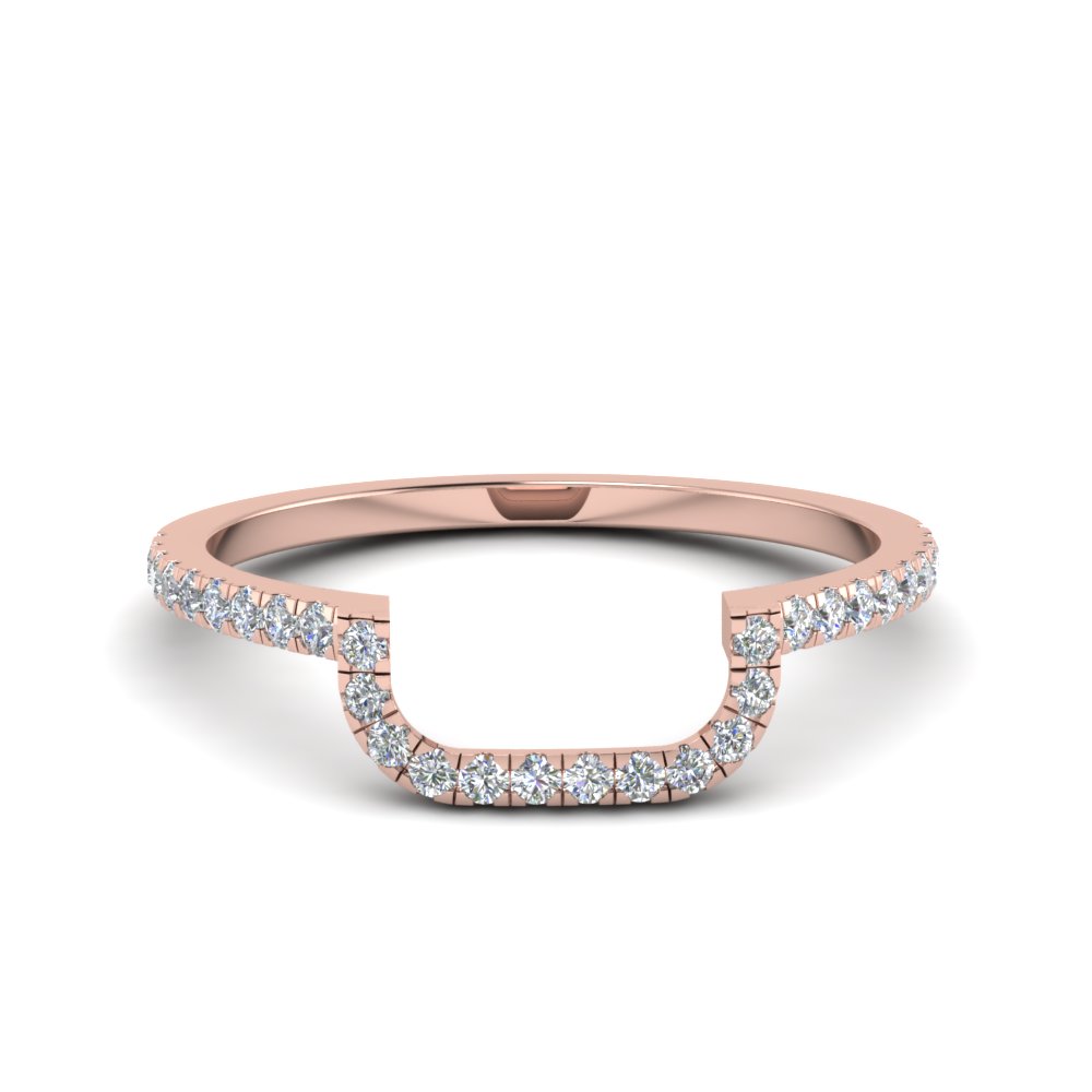 Curved Diamond Band For Women