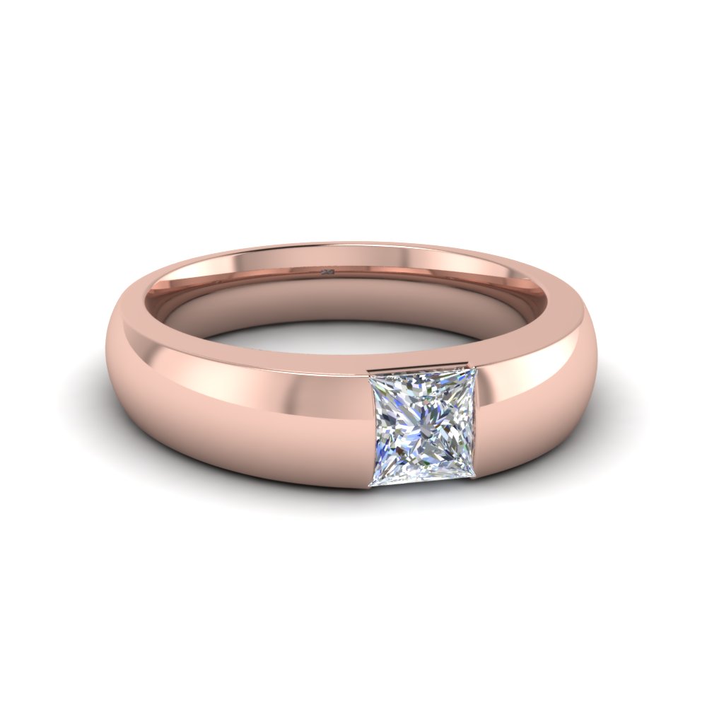 The Hagerty: 14k Rose Gold Men's Wedding Band