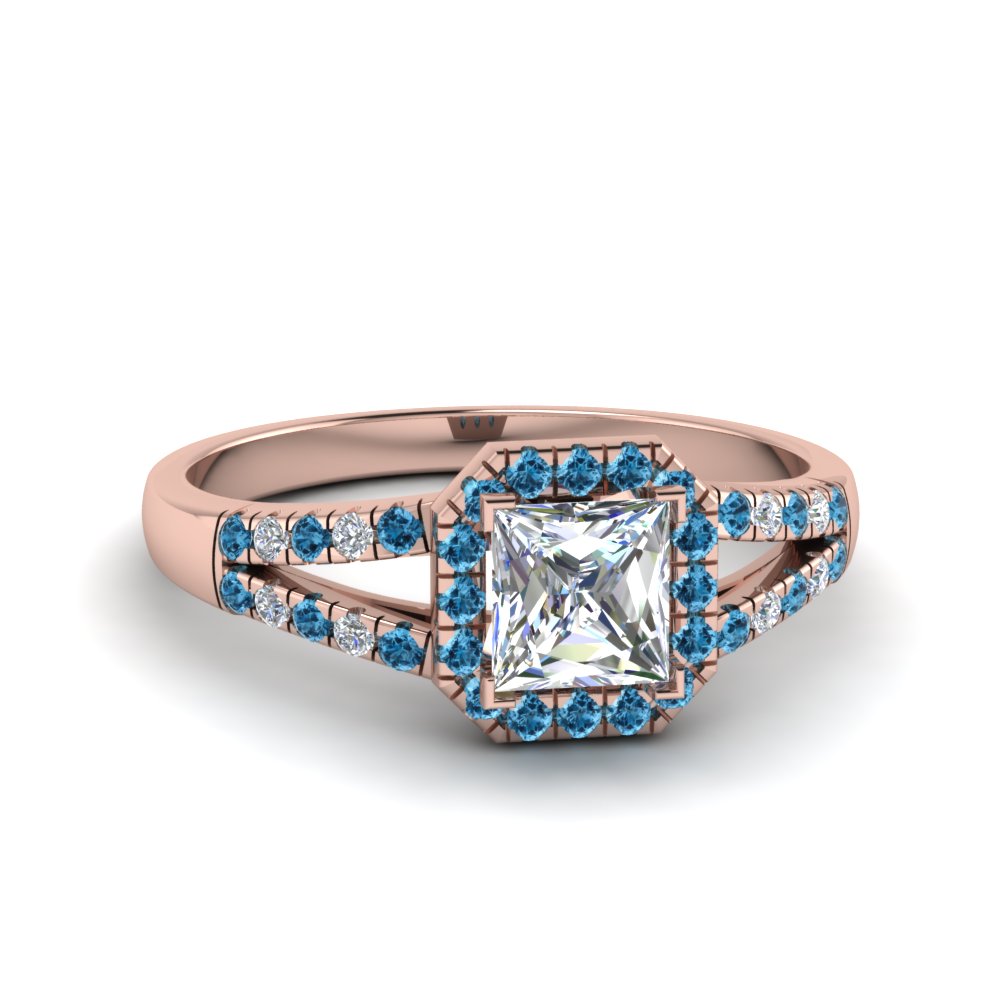 Topaz Halo Womens Diamond Rings