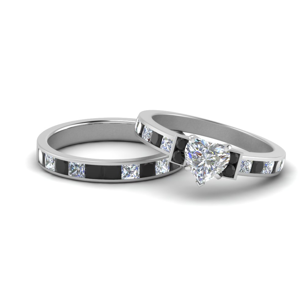 womens white gold wedding ring sets