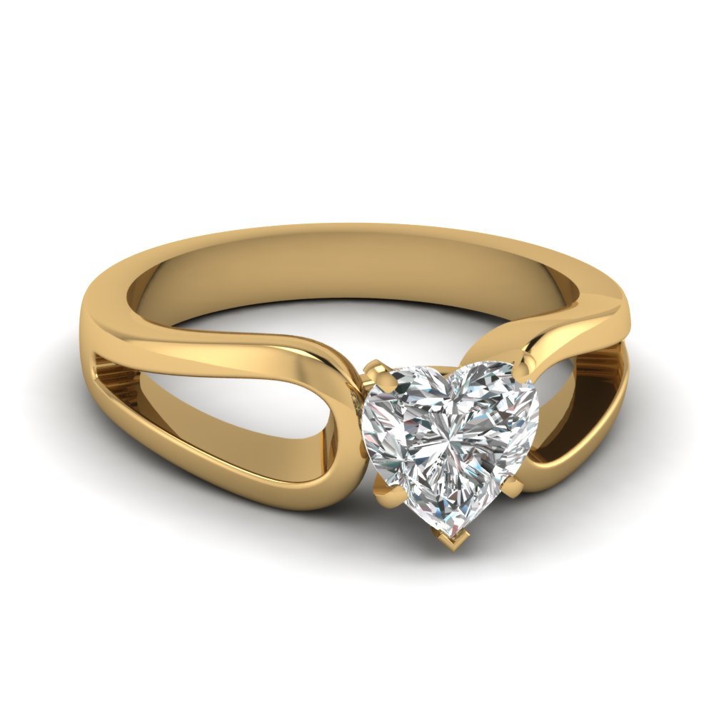 Loop Duet Solitaire Engagement Ring