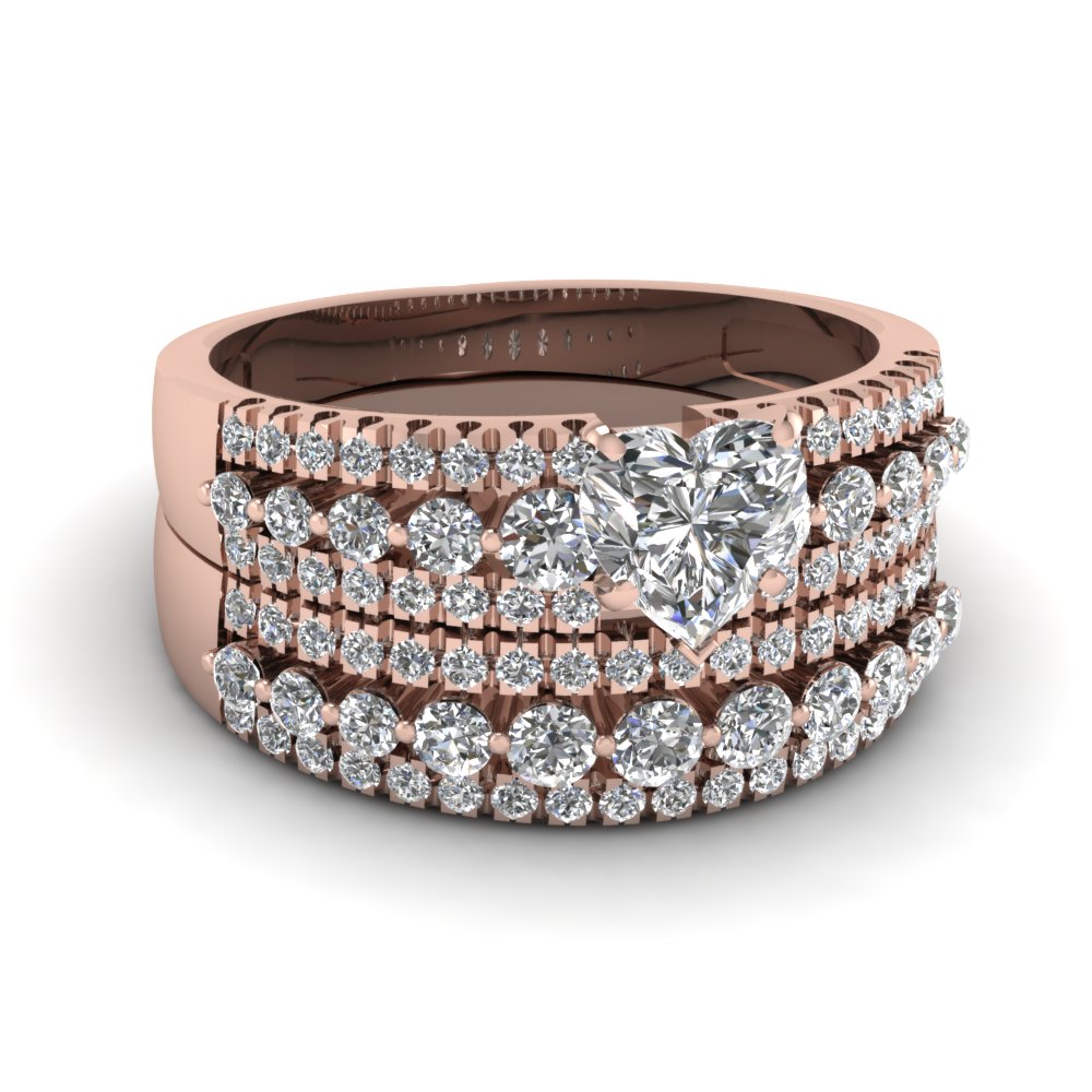 Chocolate diamond wedding hot sale bands sets