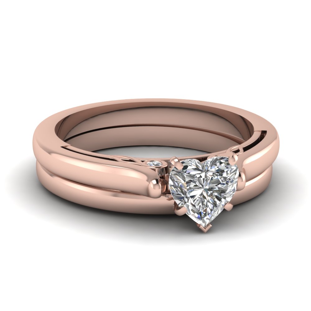  Rose  Gold  Heart Shaped  Engagement  Rings  Fascinating Diamonds