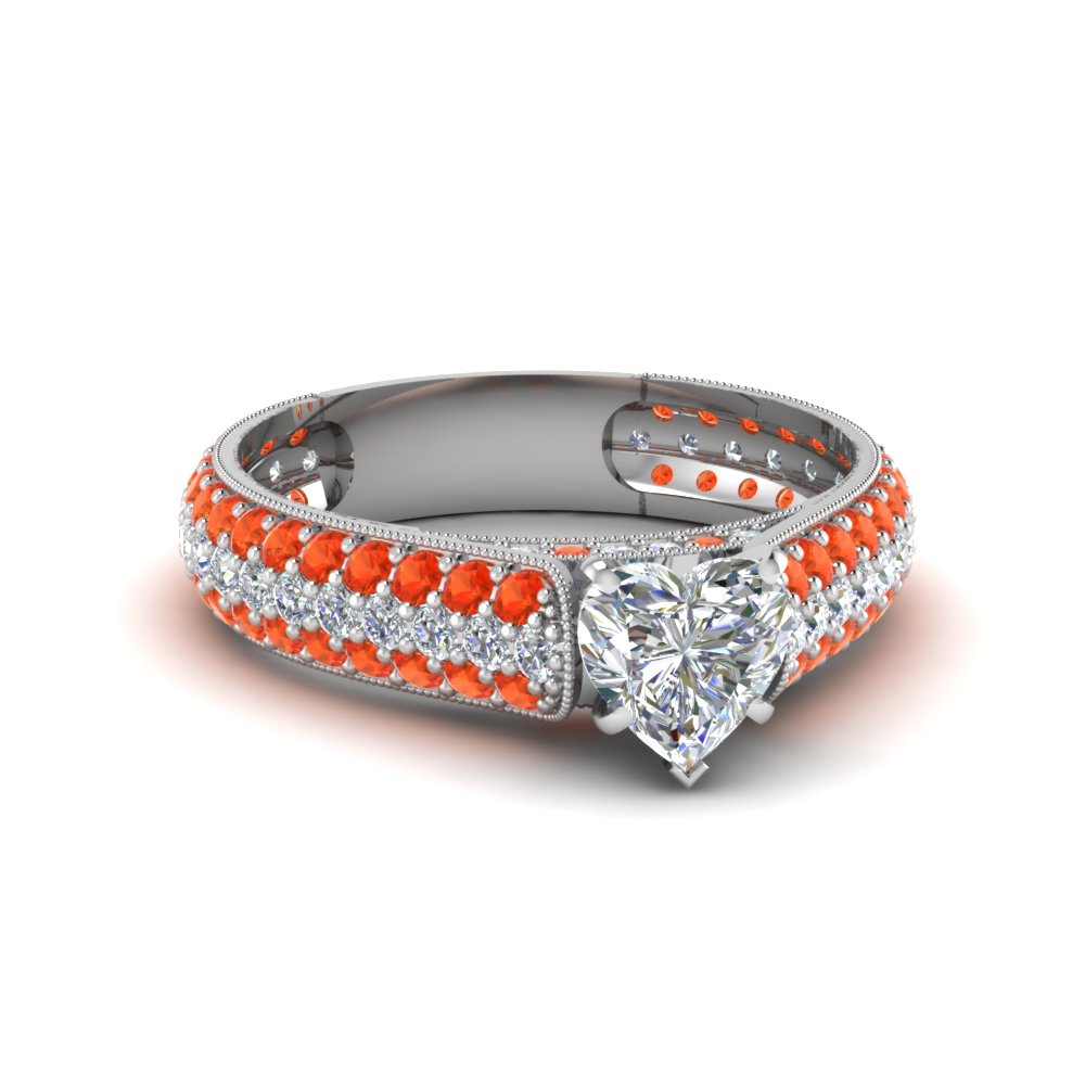 heart shaped milgrain micropave diamond ring with poppy topaz in FDENS1452HTRGPOTO NL WG.jpg