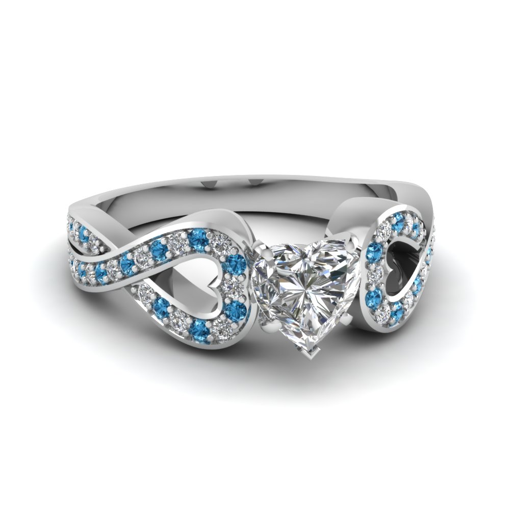 Entwine Heart Diamond Ring