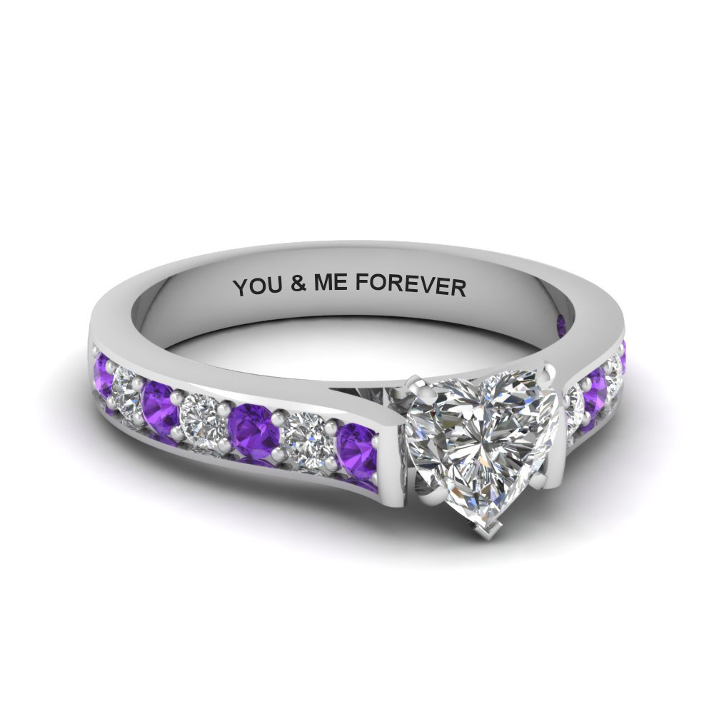 ring with heart on it