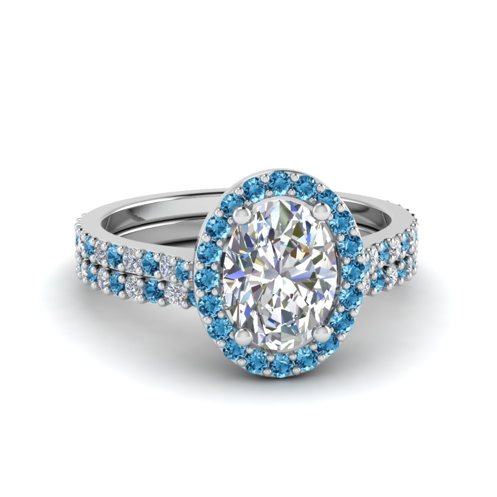 inexpensive oval shape halo diamond bridal sets with ice blue topaz in fd8163ovgicblto nl wg - Blue Diamond Wedding Ring Sets inexpensive oval shape halo diamond bridal sets with ice blue topaz in fd8163ovgicblto nl wg - Blue Diamond Wedding Ring Sets