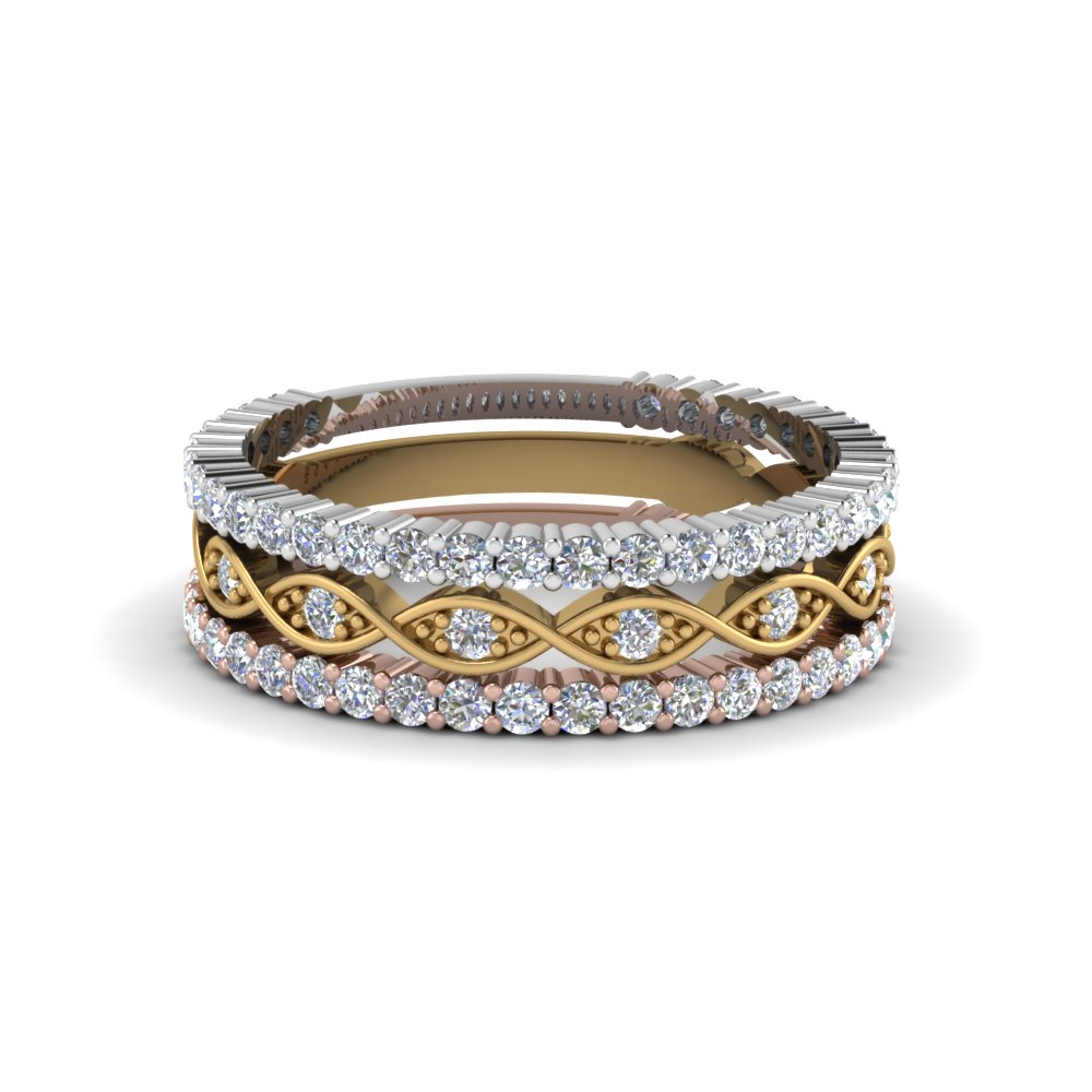 Infinity Diamond Stackable Band