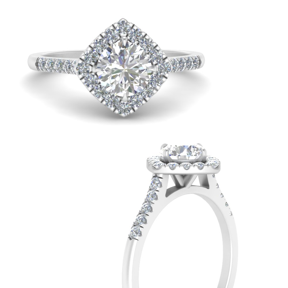 Kite Moissanite and Diamond Engagement Ring - Aurelius Jewelry