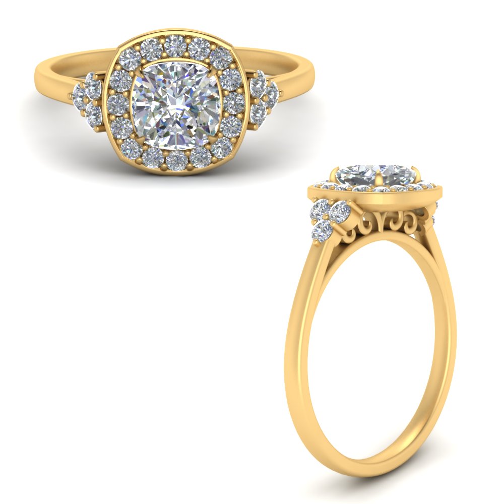 1.84ct Round Engagement Wedding Promise Accent Solitaire Ring 14k Yellow Gold