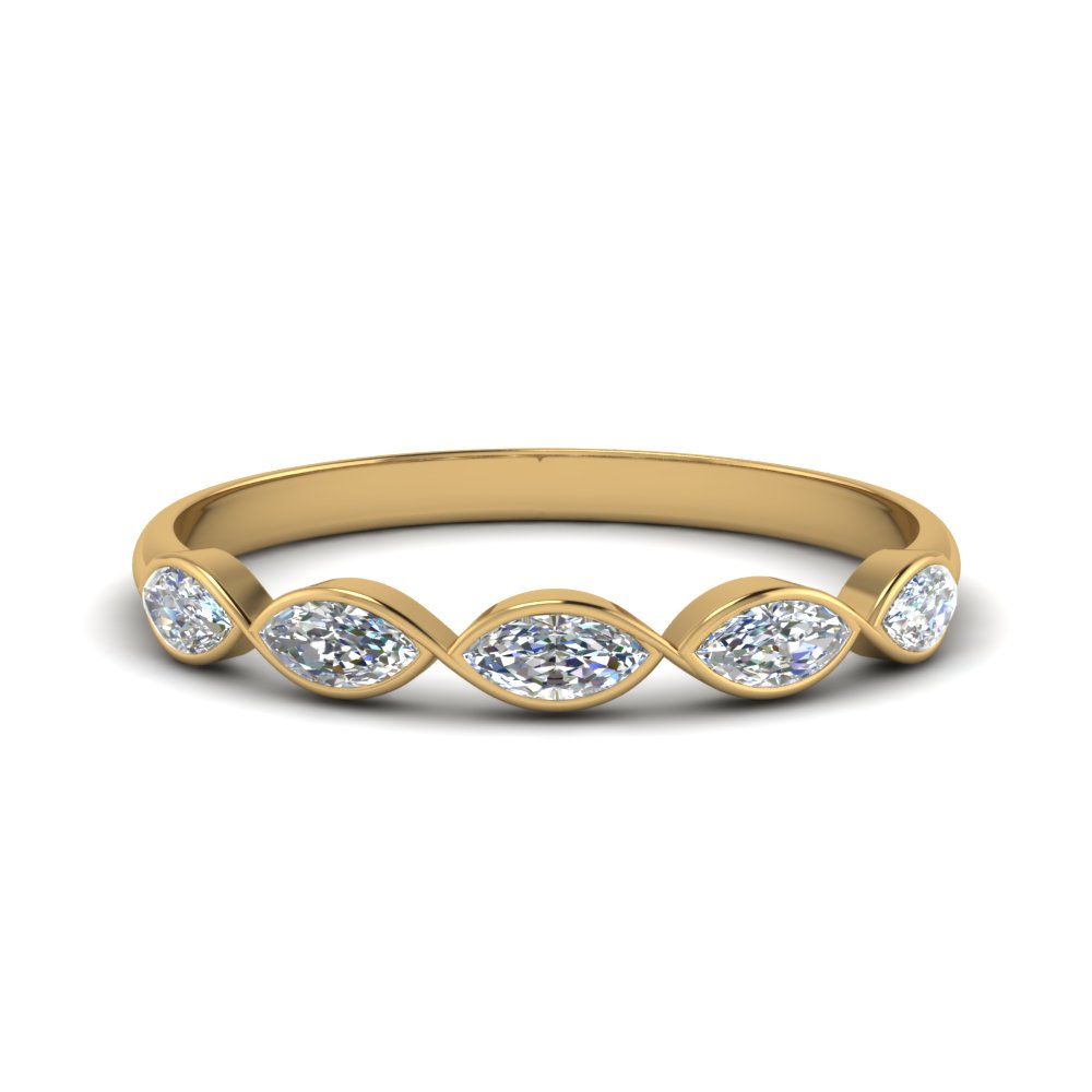 0.5 Ct. Marquise Diamond 5 Stone Ring