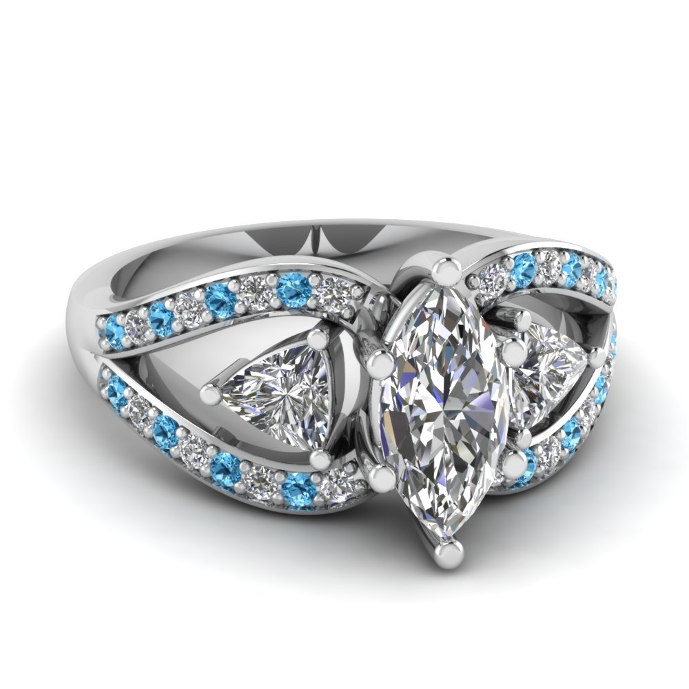 Marquise Vintage Engagement Rings