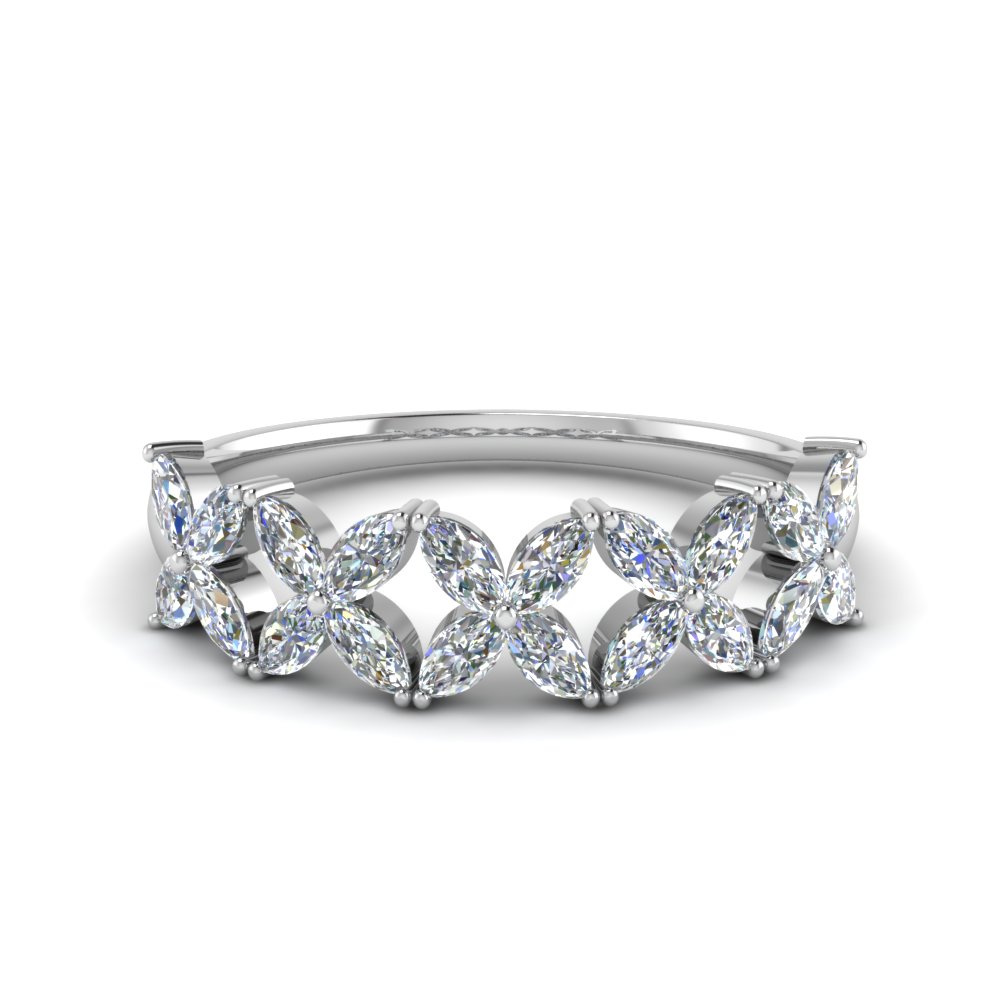 marquise diamond band