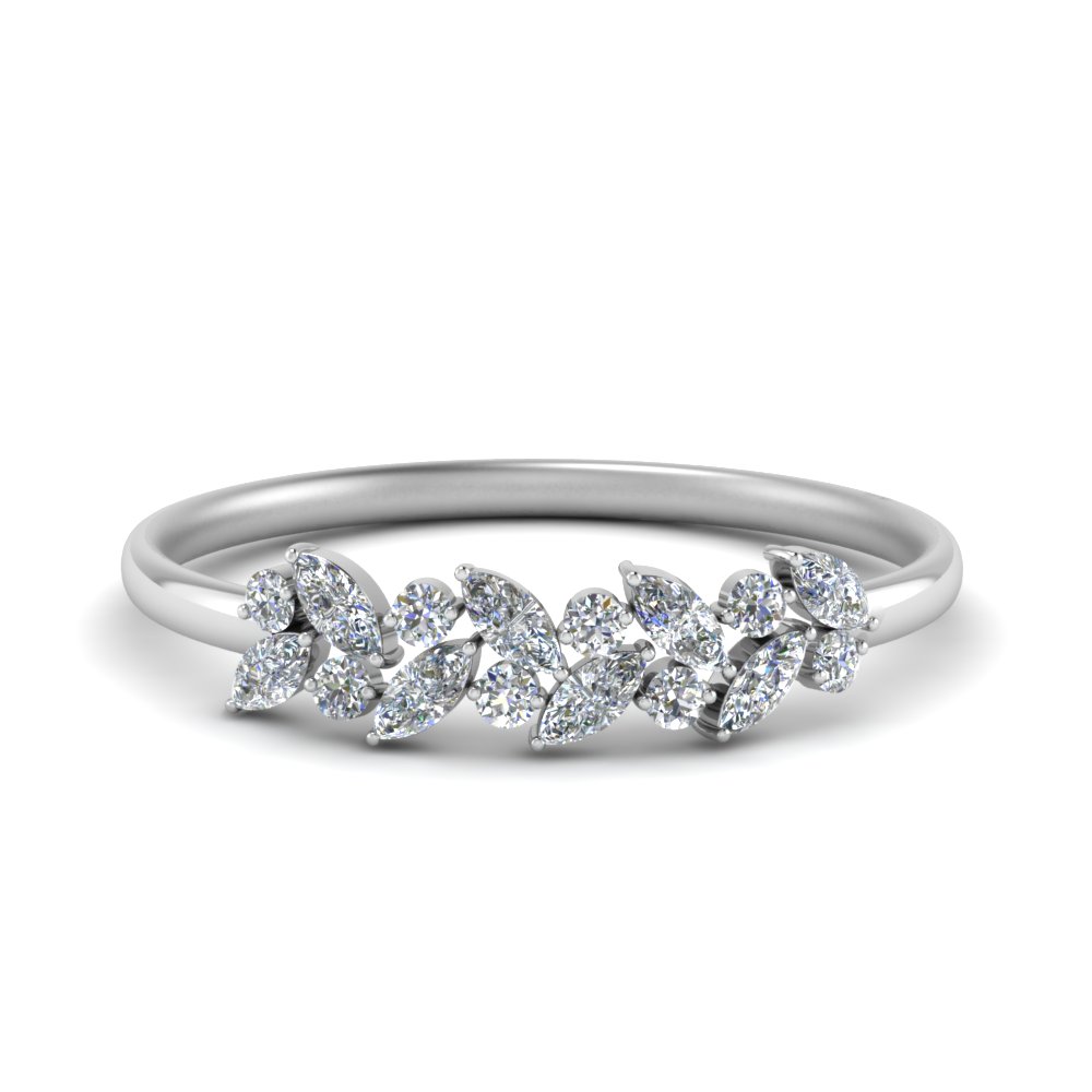 marquise cut white gold engagement rings