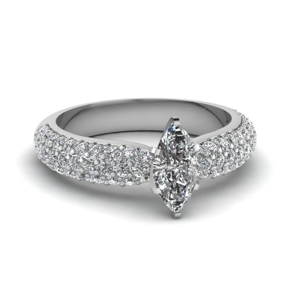 diamond encrusted wedding ring