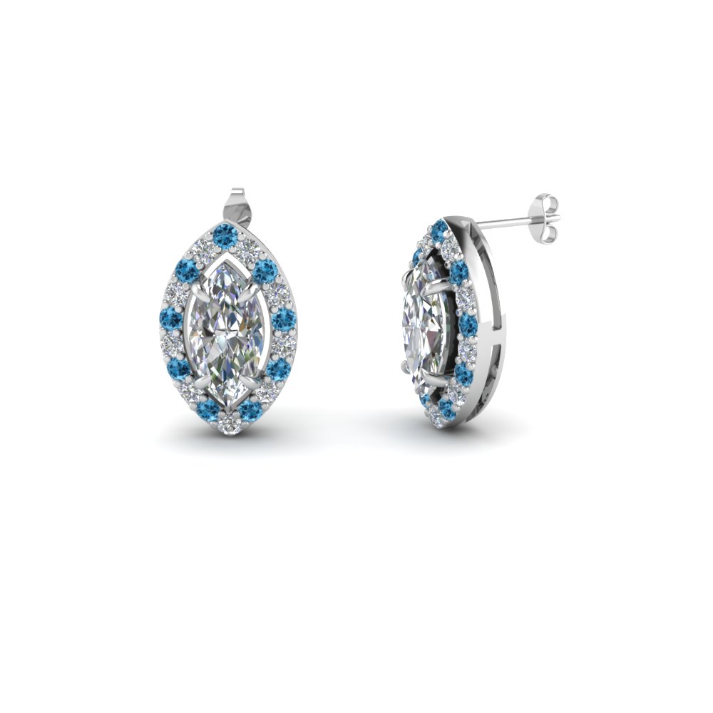 Top Selling Topaz Diamond Earrings
