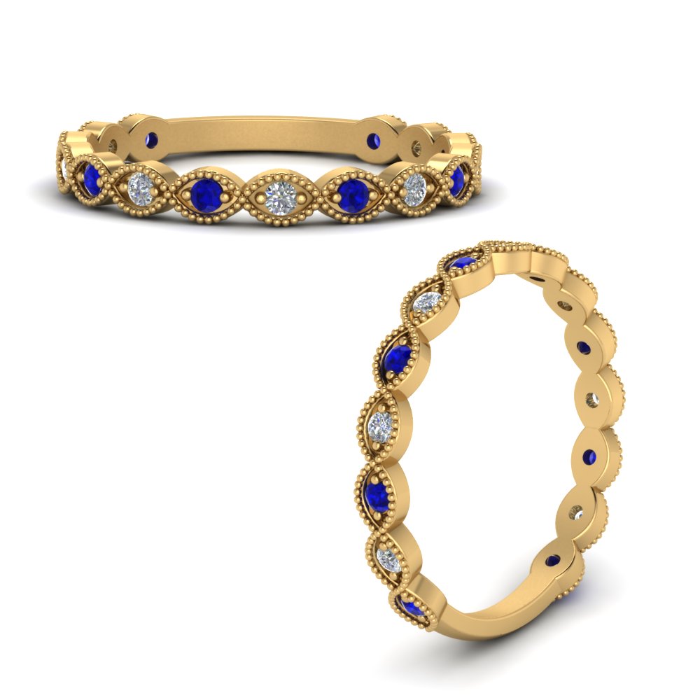 marquise-shaped-thin-stacking-diamond-band-with-sapphire-in-FDWB5381GSABLANGLE3-NL-YG