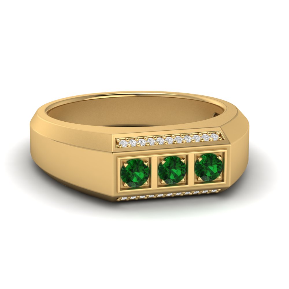 Get the Perfect Men's Emerald Engagement Rings | GLAMIRA.in