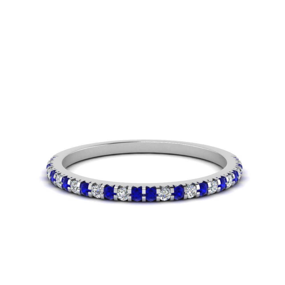 Thin micro pave wedding on sale band