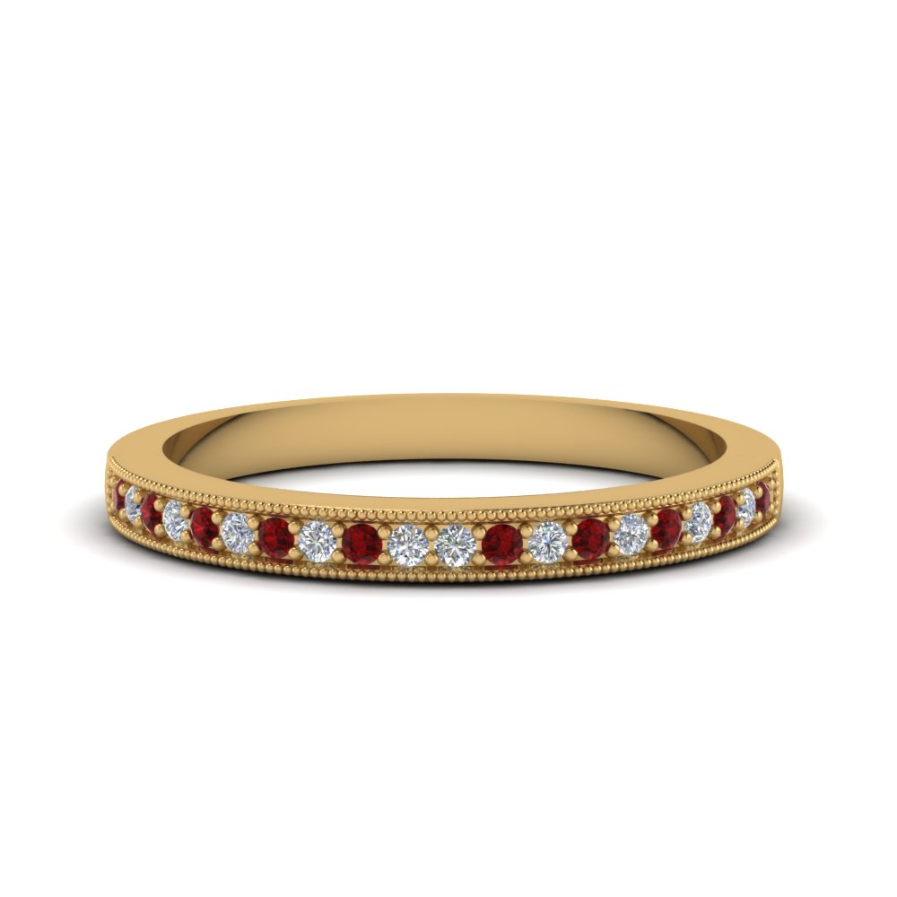Ruby Wedding Bands For Women